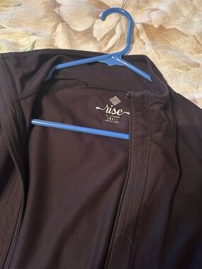 LuLaRoe Rise Black Zip Jacket